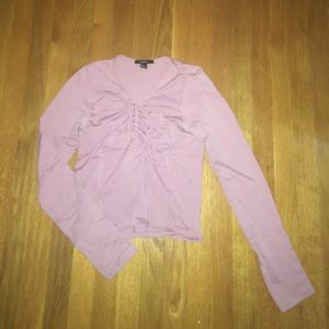 pink skintight longsleeve